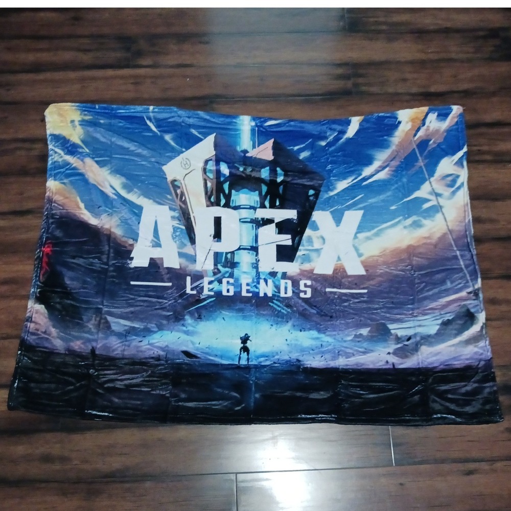 Apex Legends Fleece Throw Blanket 50x40 One Sided Print Gaming Decor Blue